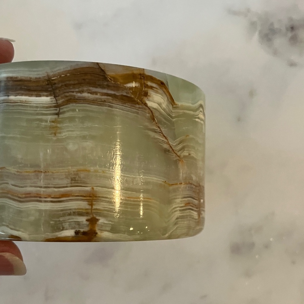 Green Onyx Decorative Trinket Box - Picture 8 of 11